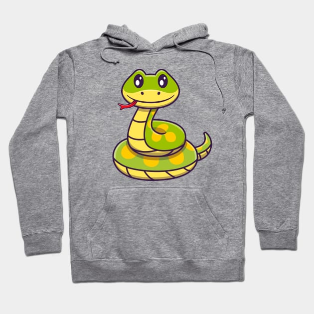 Cute Green Snake Hoodie by Catalyst Labs